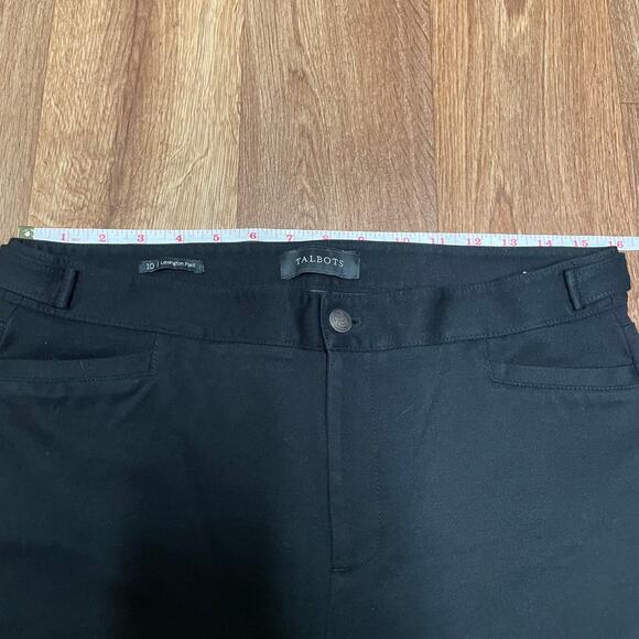 Talbots Womens Solid Black Lexington Riding Pant Size 10 Ponte Stretch Legging - Picture 8 of 10